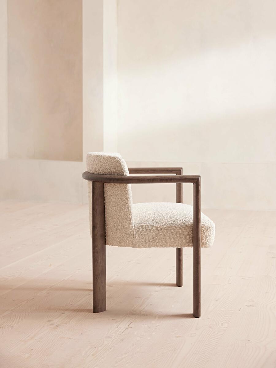 Aria Dining Chair - Boucle - Cream - Images - Image 4