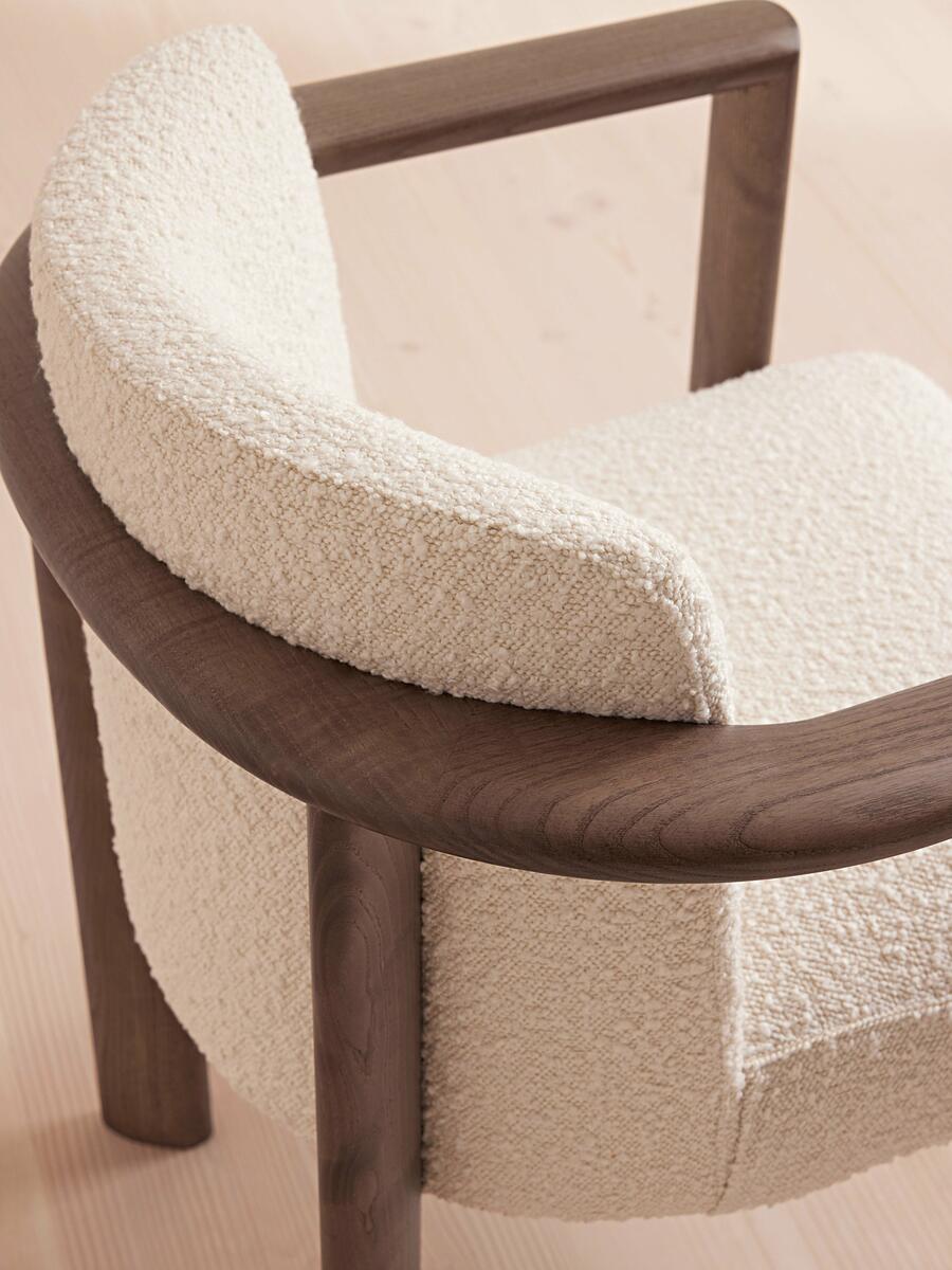 Aria Dining Chair - Boucle - Cream - Images - Image 7