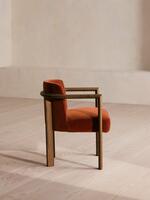 Aria Dining Chair - Velvet - Rust - Images - Thumbnail 3
