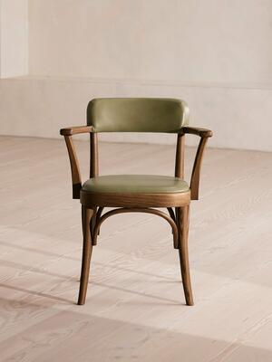 Hamilton Dining Chair - Ash & Leather - Green - Listing Image
