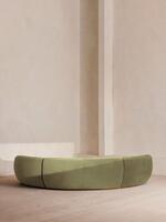 Aline Serpentine Modular Sofa - Four Seater - Lichen Velvet - Images - Thumbnail 4