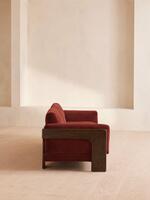 Marcia Three Seater Sofa - Velvet - Rust - Images - Thumbnail 6