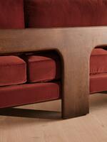 Marcia Three Seater Sofa - Velvet - Rust - Images - Thumbnail 10