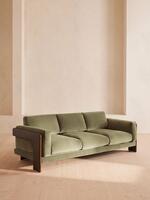 Marcia Three Seater Sofa - Velvet - Lichen - Listing - Thumbnail 2