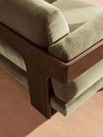 Marcia Three Seater Sofa - Velvet - Lichen - Images - Thumbnail 6