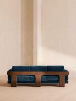 Marcia Three Seater Sofa - Velvet - Royal Blue - Images - Thumbnail 4