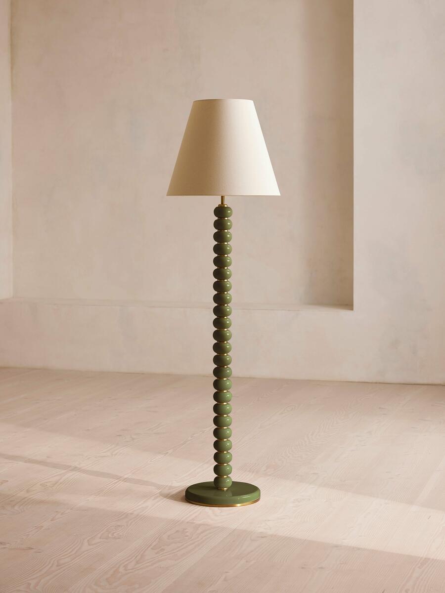 Greyson Floor Lamp - High Gloss Lacquer - Olive - Listing - Image 1