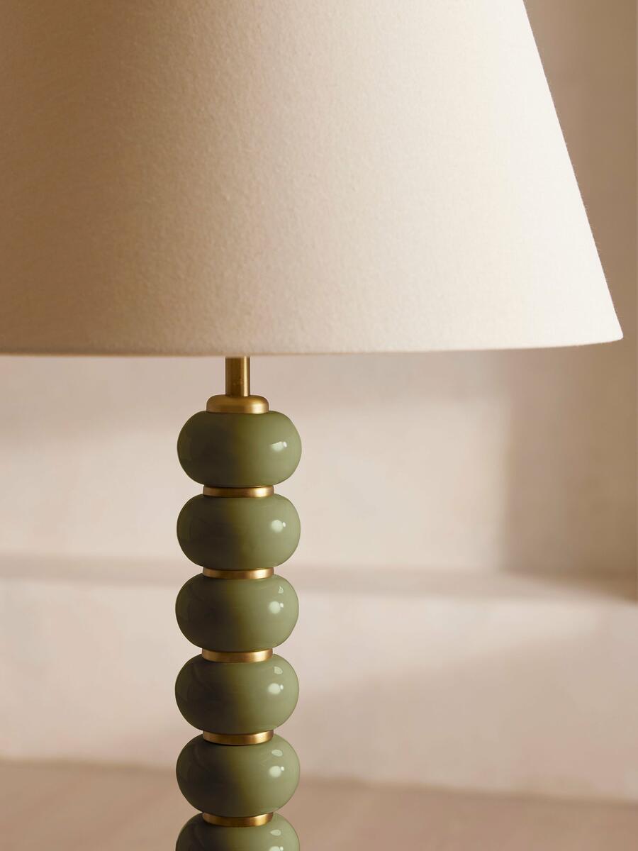 Greyson Floor Lamp - High Gloss Lacquer - Olive - Images - Image 4