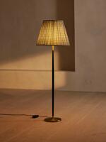 Beckett Leather Floor Lamp - Patterned Shade - Listing - Thumbnail 3