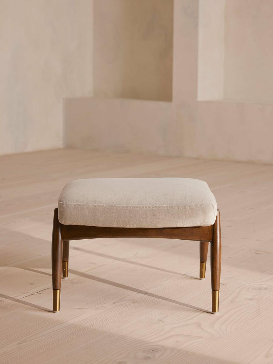 Theodore Footstool - Linen - Bisque - Listing - Image 2