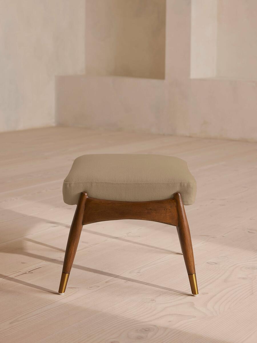 Theodore Footstool - Linen - Wheat - Images - Image 3
