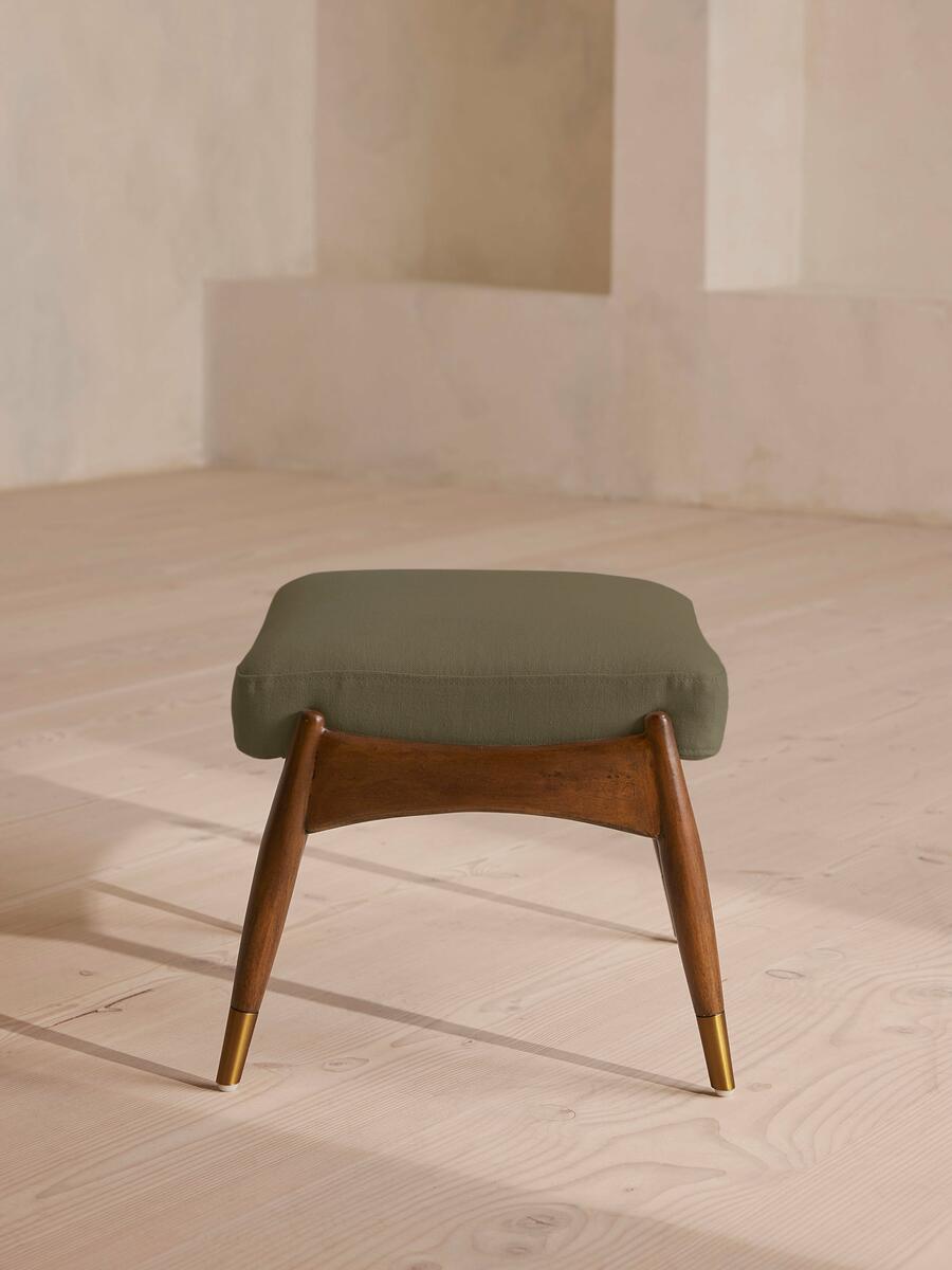 Theodore Footstool - Linen - Sage - Images - Image 3