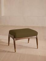 Theodore Footstool - Linen - Olive - Listing - Thumbnail 1