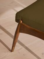 Theodore Footstool - Linen - Olive - Images - Thumbnail 4