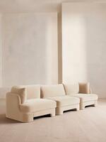 Odell Modular Sofa - Four Seater - Velvet - Porcelain - Listing - Thumbnail 2