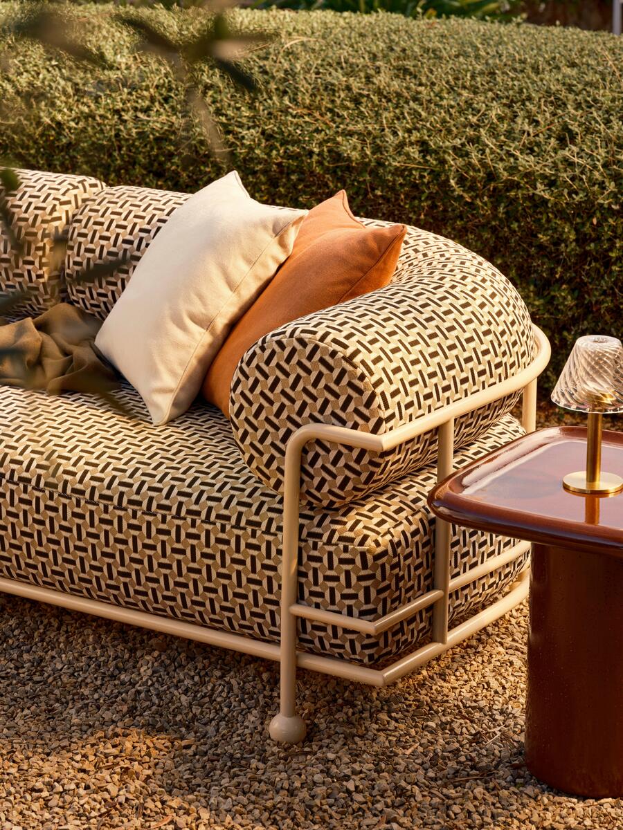 Gaspard Five-Seater Sofa - Geometric - Monochrome - UK - Lifestyle - Image 4
