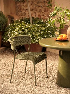 Pair of Lisson Outdoor Dining Chairs - Olive - Hover Image