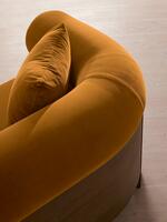 Eldon Three Seater Sofa - Walnut - Velvet - Mustard - Images - Thumbnail 6