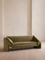 Amble Three Seater Sofa - Velvet - Lichen - Listing - Thumbnail 2
