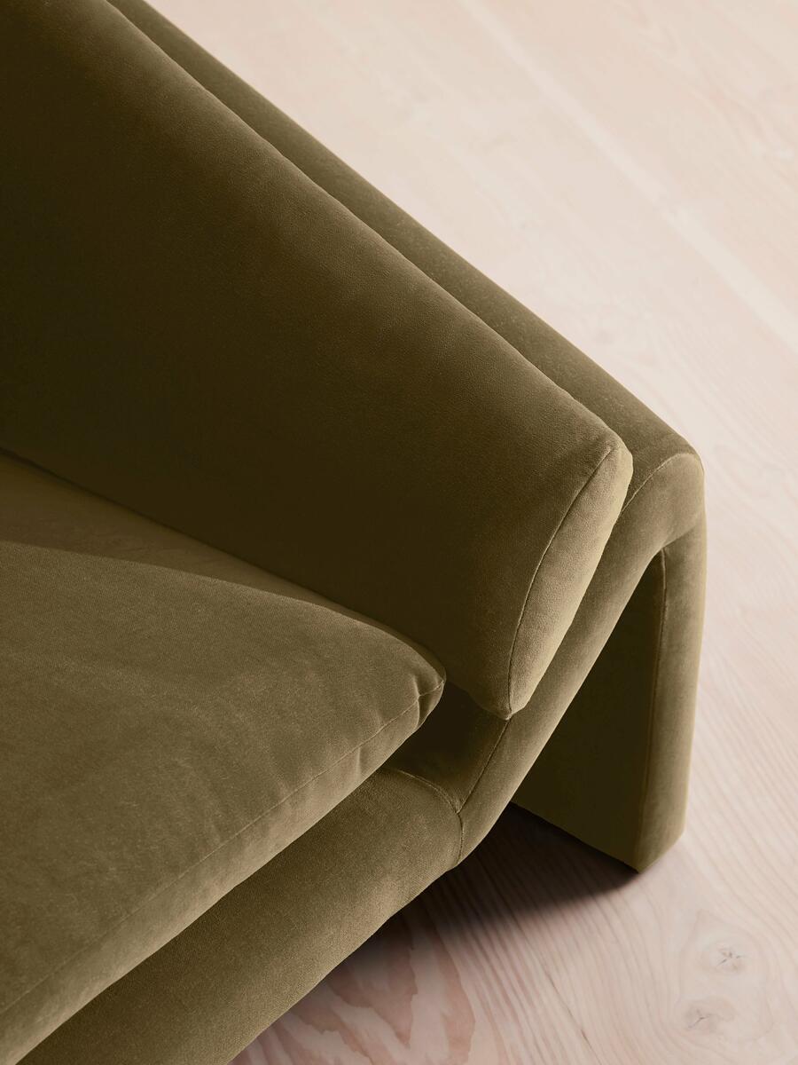 Amble Three Seater Sofa - Velvet - Lichen - Images - Image 6