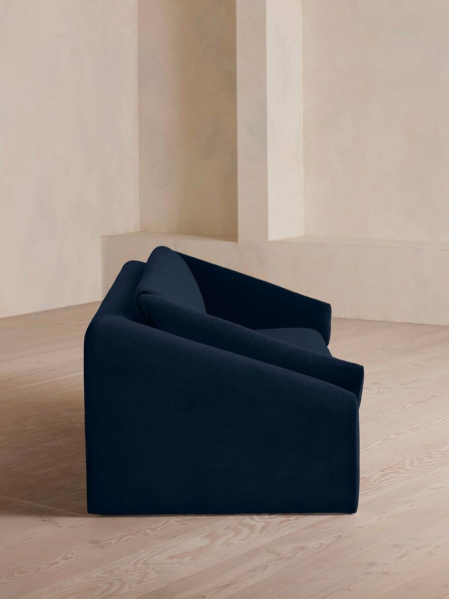 Amble Three Seater Sofa - Velvet - Royal Blue - Images - Image 3