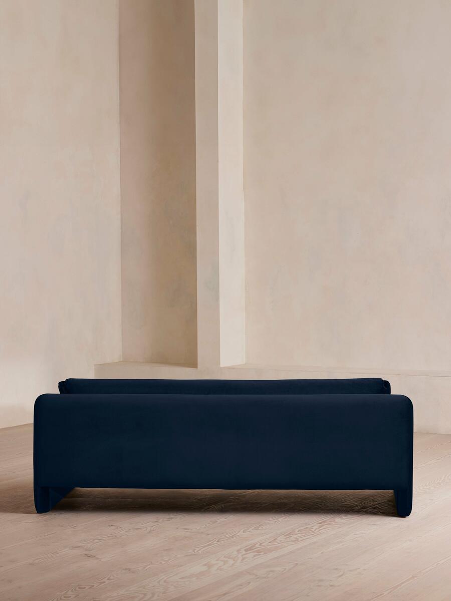 Amble Three Seater Sofa - Velvet - Royal Blue - Images - Image 4
