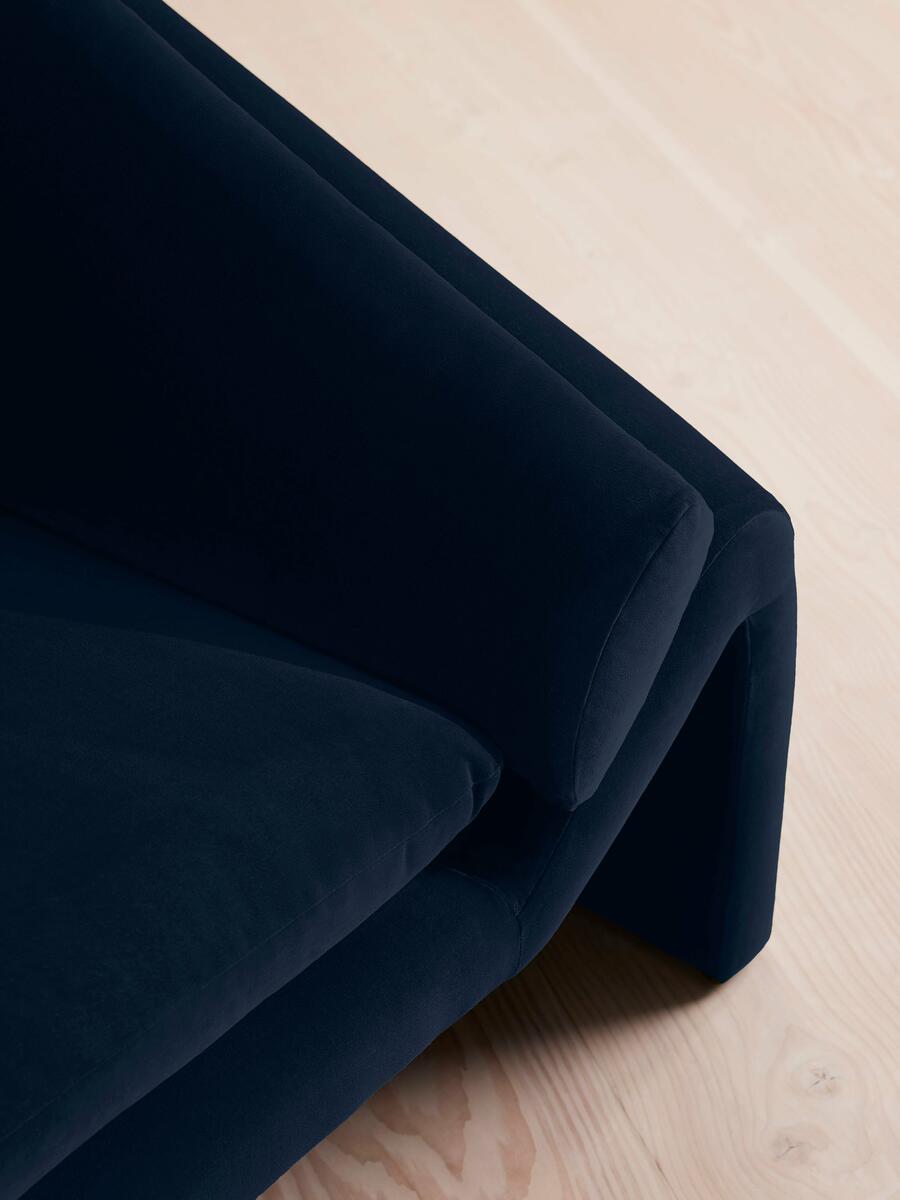 Amble Three Seater Sofa - Velvet - Royal Blue - Images - Image 6
