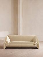 Amble Three Seater Sofa - Velvet - Porcelain - Listing - Thumbnail 1