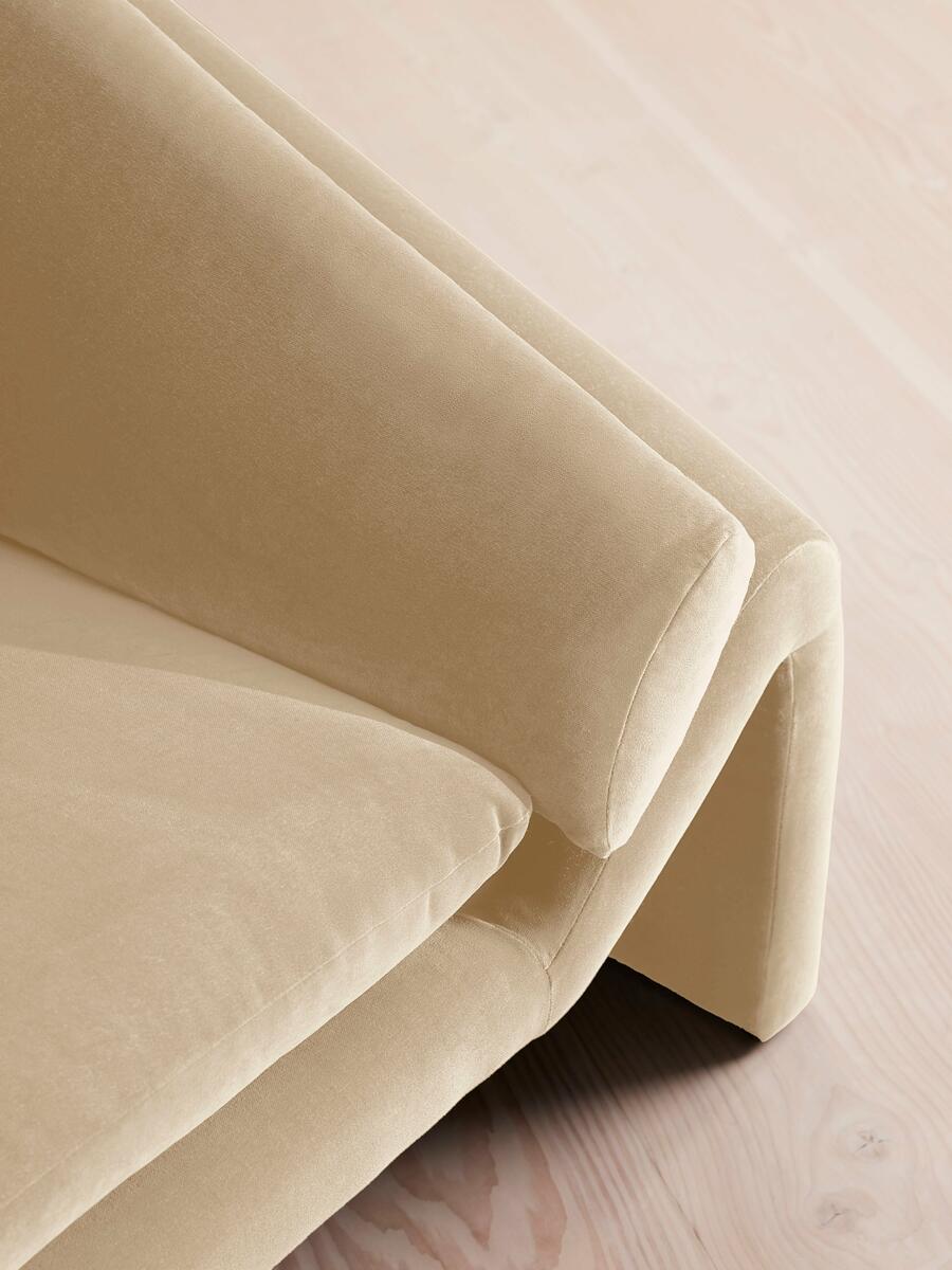 Amble Three Seater Sofa - Velvet - Porcelain - Images - Image 6