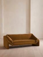 Amble Three Seater Sofa - Velvet - Mustard - Listing - Thumbnail 2