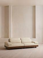 Truro Modular Sofa - Three Seater - Textured Linen UK - Listing - Thumbnail 1