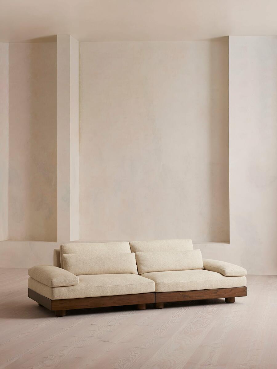 Truro Modular Sofa - Three Seater - Textured Linen UK - Listing - Image 1
