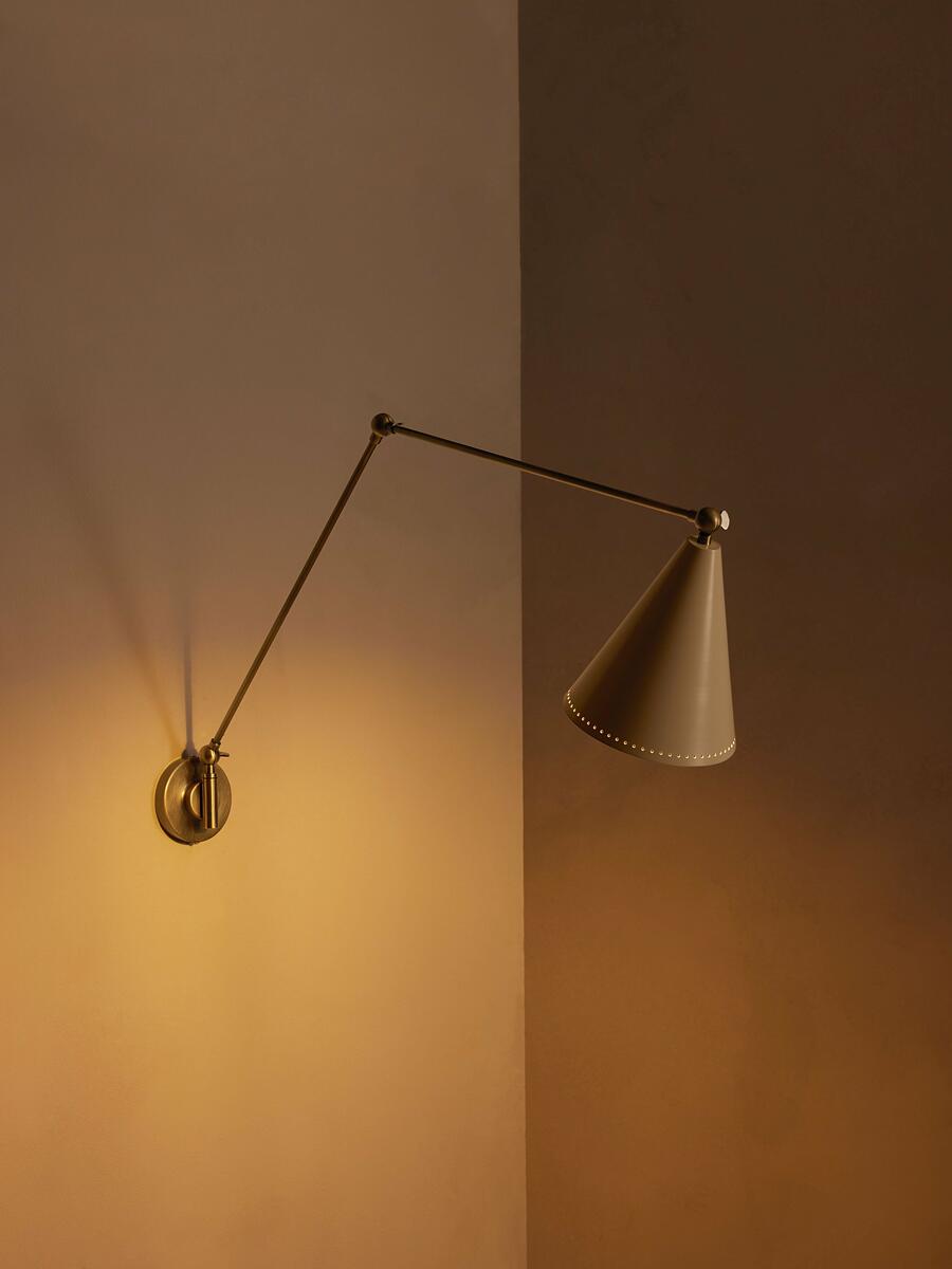 Vincent Wall Light - Cream Shade - Images - Image 5