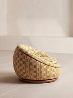 Abel Armchair - Dotted Stripe Weave - Ochre - Images - Thumbnail 6