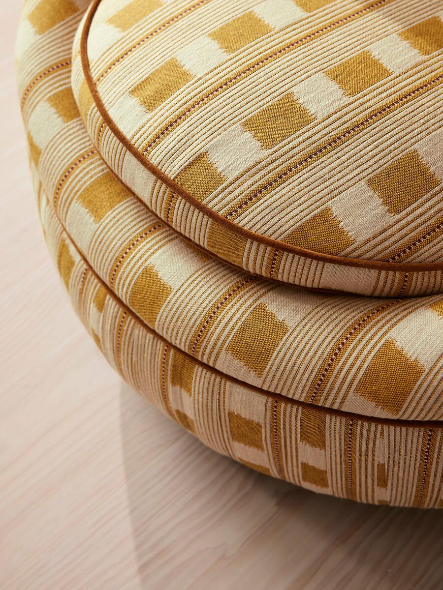 Abel Armchair - Dotted Stripe Weave - Ochre - Images - Image 9