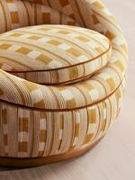 Abel Armchair - Dotted Stripe Weave - Ochre - Images - Thumbnail 10