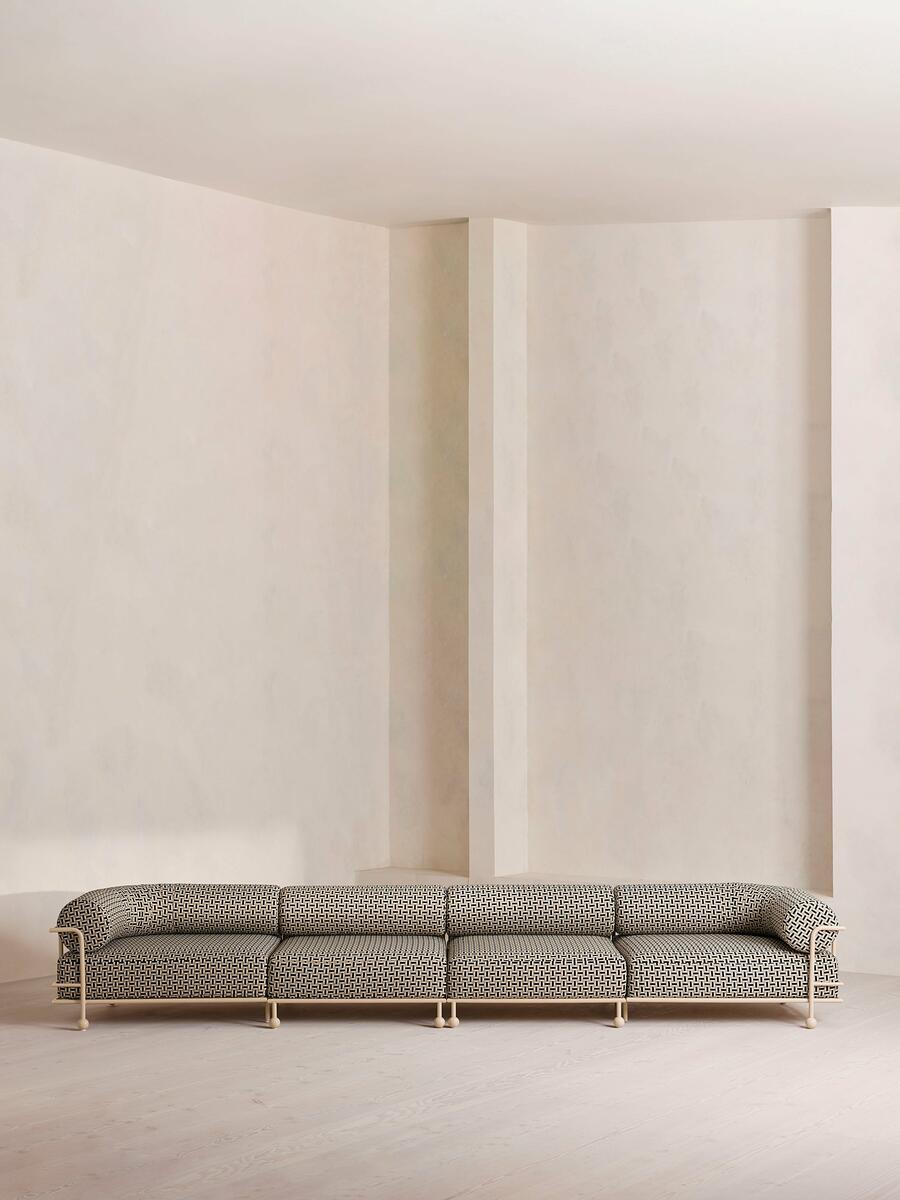 Gaspard Five-Seater Sofa - Geometric - Monochrome - UK - Listing - Image 1