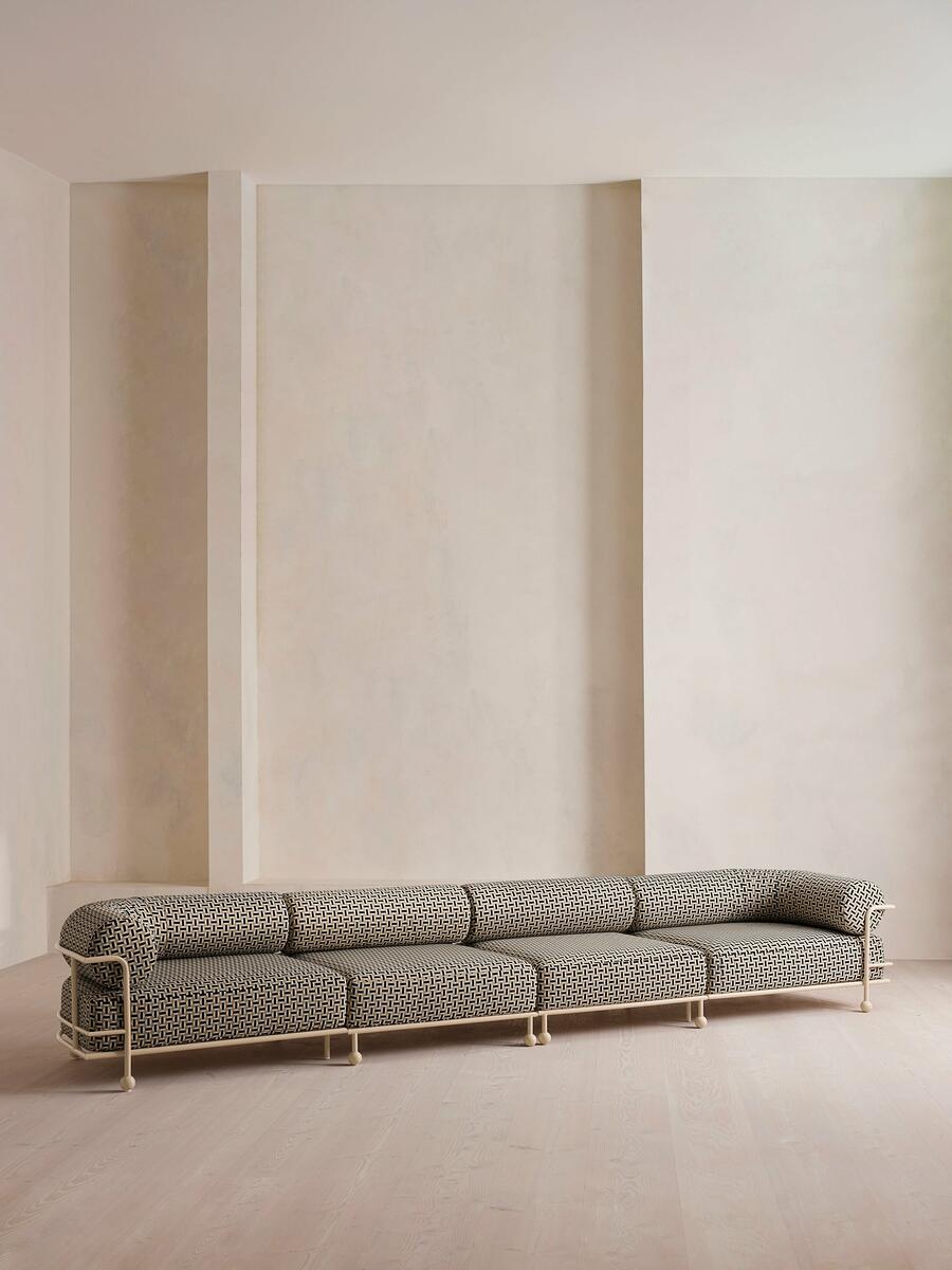 Gaspard Five-Seater Sofa - Geometric - Monochrome - UK - Listing - Image 2
