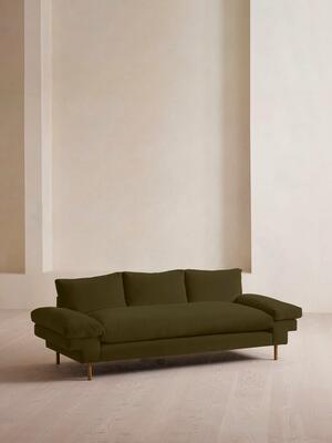 Bristol Sofa - Velvet - Olive - Hover Image