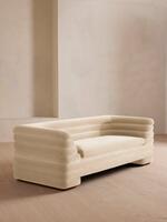 Laura Three Seater Sofa - Velvet - Porcelain - Listing - Thumbnail 2