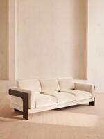 Marcia Three Seater Sofa - Velvet - Porcelain - Listing - Thumbnail 2