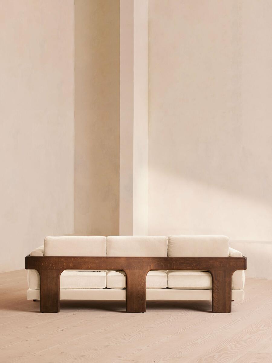 Marcia Three Seater Sofa - Velvet - Porcelain - Images - Image 4
