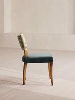 Pair of Molina Armless Dining Chairs - Paxton - Velvet - Grey Blue - Images - Thumbnail 4