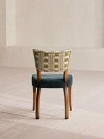 Pair of Molina Armless Dining Chairs - Paxton - Velvet - Grey Blue - Images - Thumbnail 5