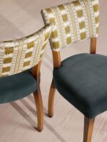 Pair of Molina Armless Dining Chairs - Paxton - Velvet - Grey Blue - Images - Thumbnail 7