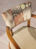 Molina Dining Armchair - Ikat Linen and Velvet - Lichen UK - Images - Thumbnail 5