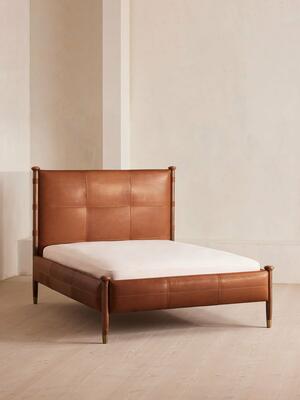 Paolo Bed - Sycamore Leather - Emperor - Listing Image