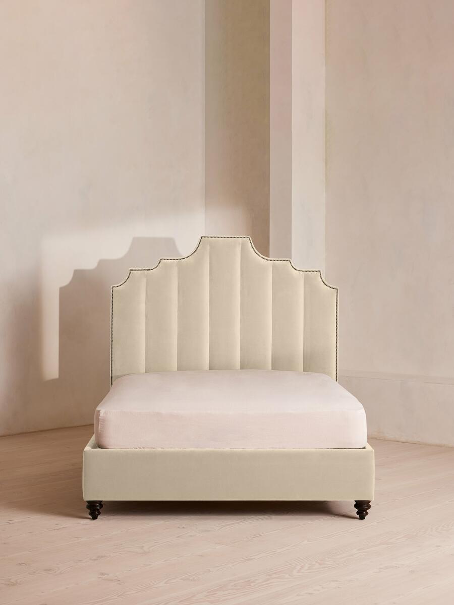 Gerrard Bed - Emperor - Velvet - Porcelain - Listing - Image 1