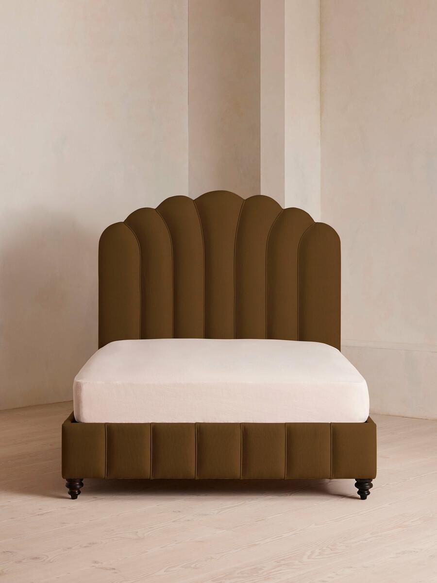 Manette Bed - Emperor - Linen - Ochre - Listing - Image 1