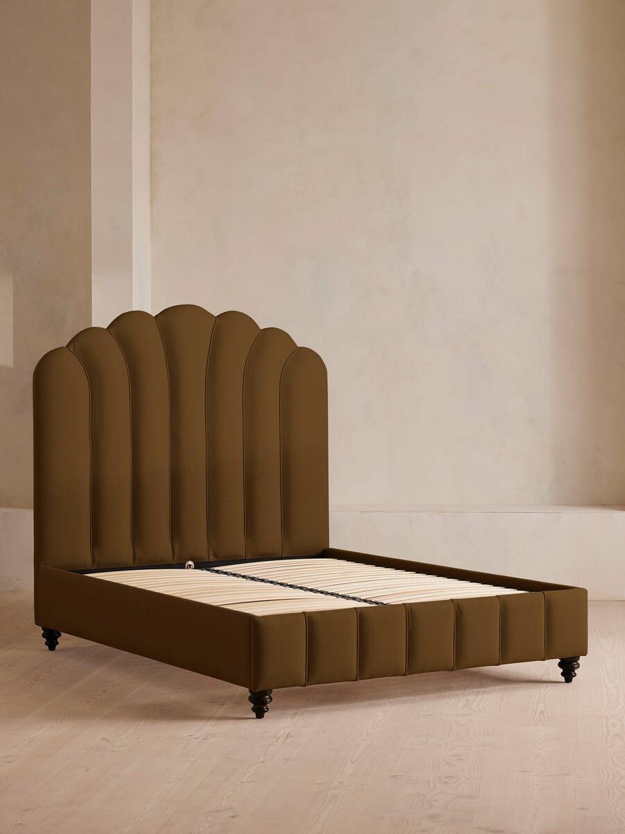Manette Bed - Emperor - Linen - Ochre - Images - Image 3
